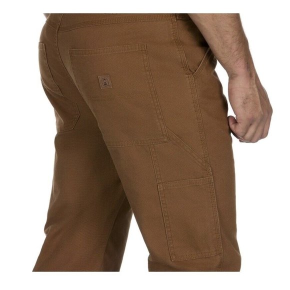 Coleman Mens Tear Resistant Stretch Canvas Utility Pant Brown Size 34 X 32 - Picture 3 of 8